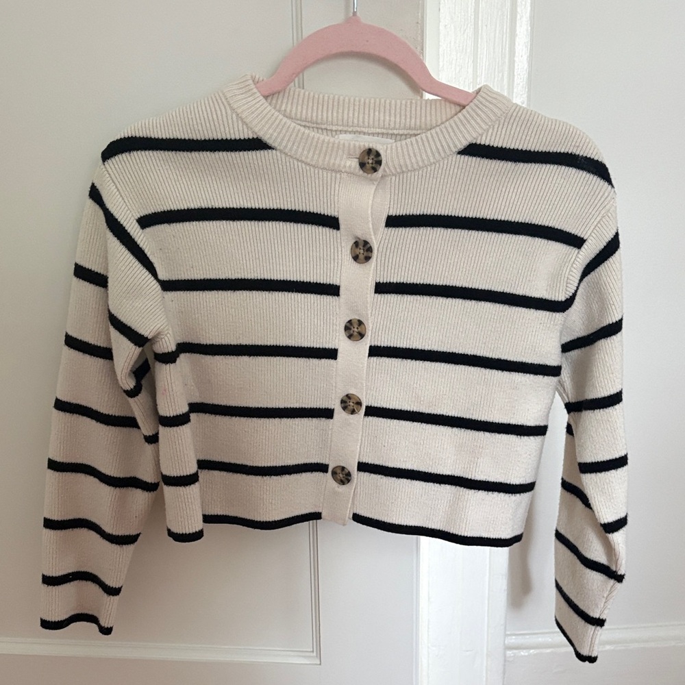 Zara striped cardigan